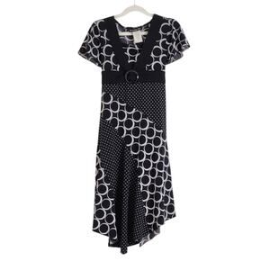 Disorderly Kids Girls Black and White Maxi Dress - 10